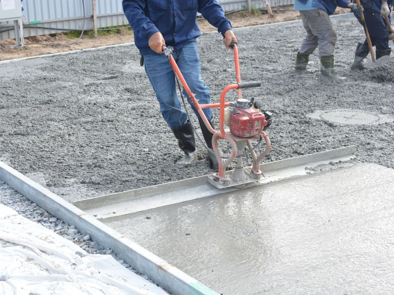 Coulage d'une dalle béton